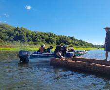 Foto de operação de fiscalização de pesca predatória
