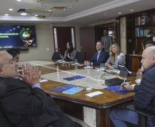 Fotos de visita do Secretário à Fiep