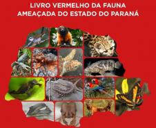 Foto da capa do livro vermelho da fauna do Paraná