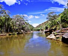 Foto de paisagem dos parques do Paraná