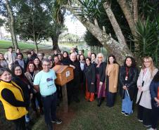 Foto de cerimônia de instalação de novo meliponário