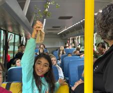 Fotos de eventos de distribuição de mudas Semana do Meio Ambiente