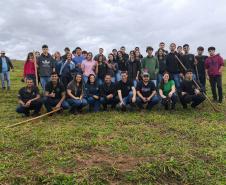 Fotos de eventos de distribuição de mudas Semana do Meio Ambiente