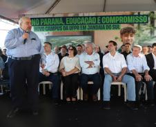 Foto de autoridades durante evento