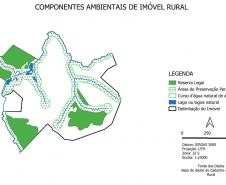Foto de mapa vetorial usado no licenciamento ambiental
