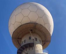 Foto de radar meteorológico do Simepar
