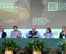 Foto de painel da Conferência da Mata Atlântica