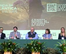 Foto de painel da Conferência da Mata Atlântica