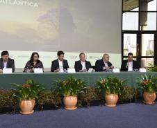 Foto de painel da Conferência da Mata Atlântica