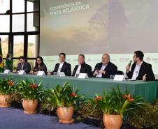Foto de painel da Conferência da Mata Atlântica
