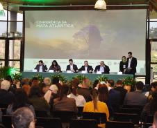 Foto de painel da Conferência da Mata Atlântica