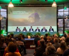 Foto de painel da Conferência da Mata Atlântica
