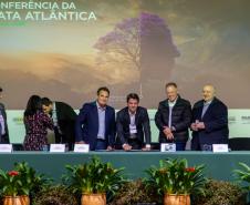Foto de painel da Conferência da Mata Atlântica