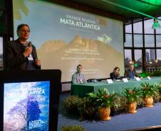 Foto de painel da Conferência da Mata Atlântica