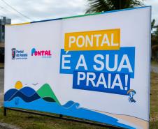 Foto da região da nova orla de Pontal