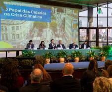 Foto de painel da Conferência da Mata Atlântica