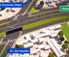 Foto do projeto de duplicação de rodovia