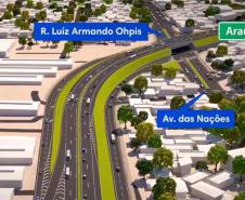 Foto do projeto de duplicação de rodovia