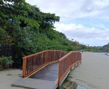 Com investimento de R$ 1,3 milhão, Estado conclui reformas de 29 passarelas da Ilha do Mel