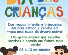 Foto de ação de plantio de mudas do IAT