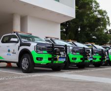 Foto de veículos entregues ao IAT