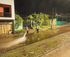 Foto de ação de limpeza em Rio Bonito do Iguaçu