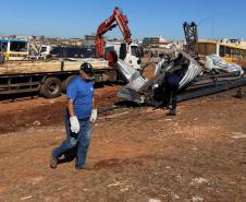 Foto de remoção de entulho em Rio Bonito do Iguaçu