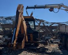 Foto de remoção de entulho em Rio Bonito do Iguaçu