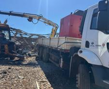 Foto de remoção de entulho em Rio Bonito do Iguaçu
