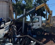Foto de remoção de entulho em Rio Bonito do Iguaçu