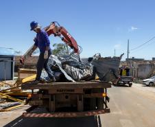 IAT define pontos para destinação dos resíduos gerados pelo tornado em Rio Bonito do Iguaçu