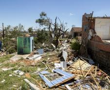 IAT define pontos para destinação dos resíduos gerados pelo tornado em Rio Bonito do Iguaçu