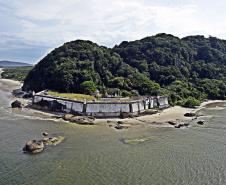 Foto aérea da Ilha do Mel