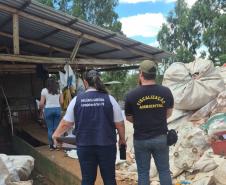 Operação em Laranjeiras do Sul aplica R$ 50 mil em multas por depósitos irregulares