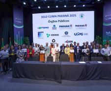 Com recorde, Estado premia 308 organizações e municípios com o Selo Clima Paraná