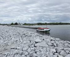 Obra do molhe de Pontal do Paraná alcança 99% e será finalizada nos próximos dias