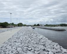 Obra do molhe de Pontal do Paraná alcança 99% e será finalizada nos próximos dias