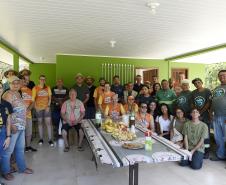Foto de ação educativa do Um dia no Viveiro