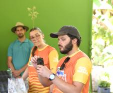 Foto de ação educativa do Um dia no Viveiro