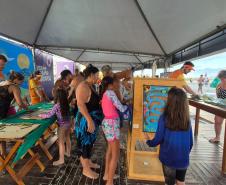 Foto do estande do IAT no verão maior