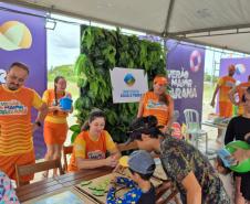 Foto do estande do IAT no verão maior