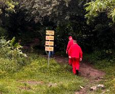 Foto de ação educativa no Pico Paraná