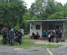 Foto de ação educativa no Pico Paraná