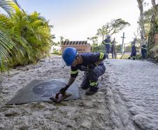 Obras de saneamento da Ilha do Mel alcançam 10% de execução, aponta IAT