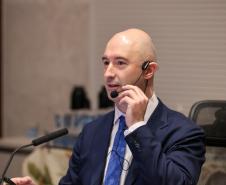 Foto de autoridades em evento