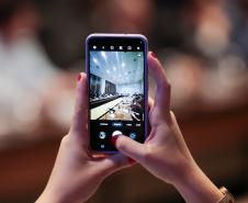 Foto de autoridades em evento