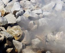 Fotos de produção mineral no Paraná