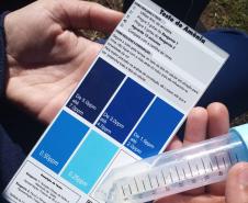 Foto de ação educativa sobre a água