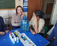 Foto de ação educativa sobre a água