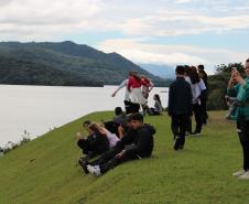 Foto de ação educativa sobre a água
